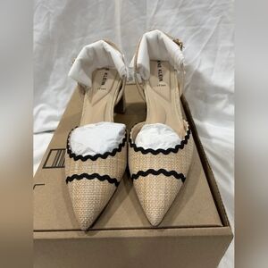 Anne Klein Beige and Black Heels